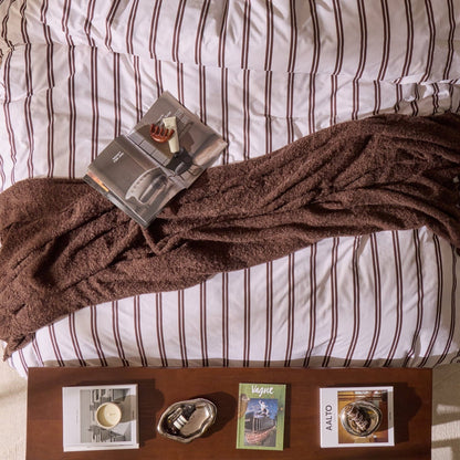 Mohair Style Throw - Chocolate - DUSK