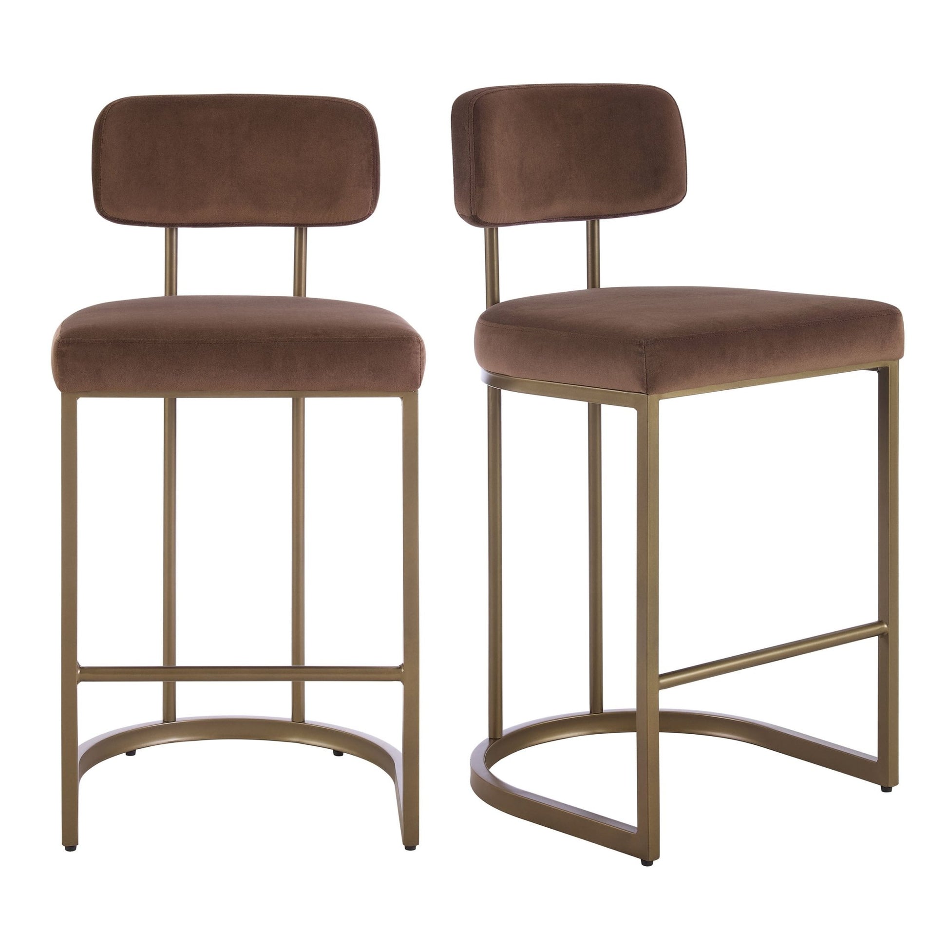 Mollie Set of 2 Barstools - Cappuccino - DUSK