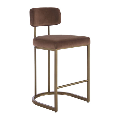 Mollie Set of 2 Barstools - Cappuccino - DUSK