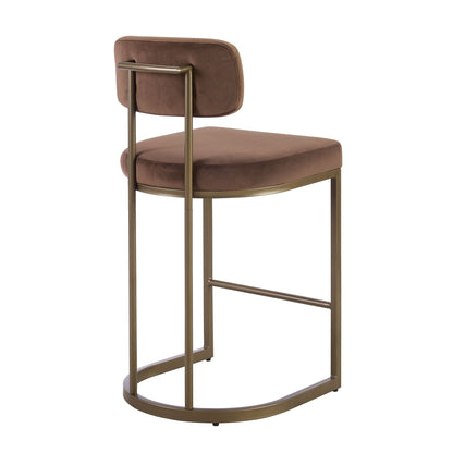 Mollie Set of 2 Barstools - Cappuccino - DUSK
