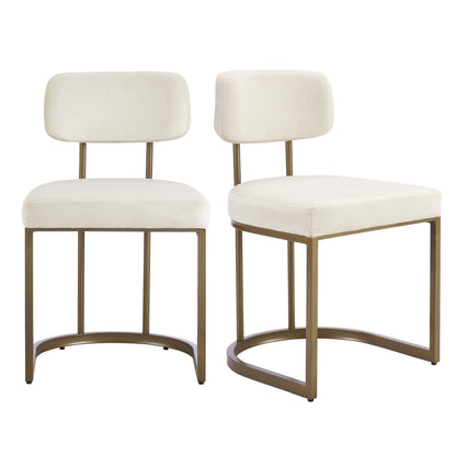 Mollie Set of 2 Dining Chairs - Ecru - DUSK