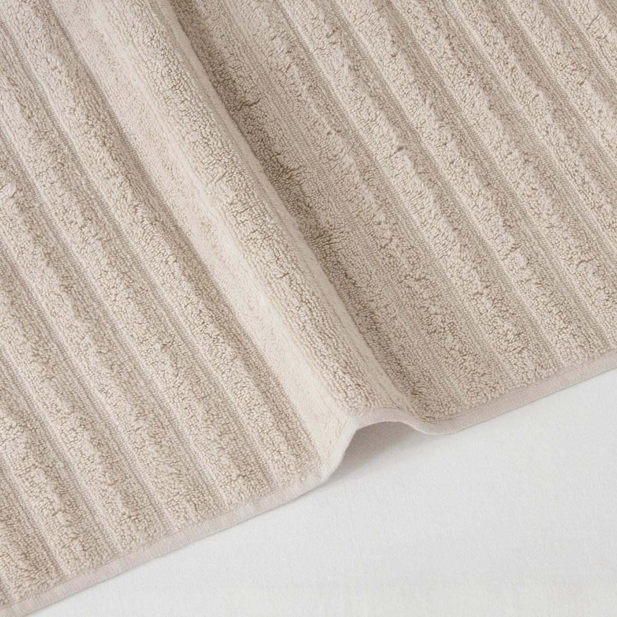 Monaco Plush Ribbed Cotton Towel Collection - Mushroom - DUSK