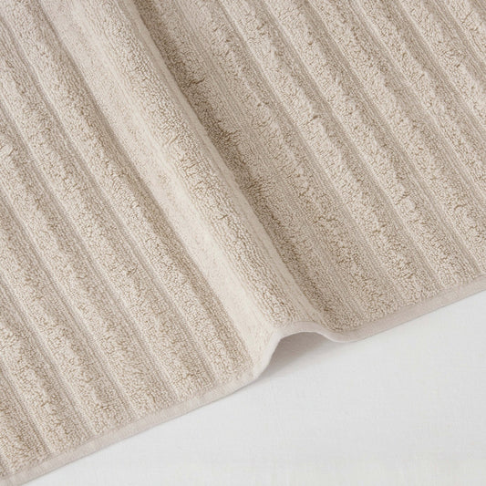 Monaco Plush Ribbed Cotton Towel Collection - Mushroom - DUSK