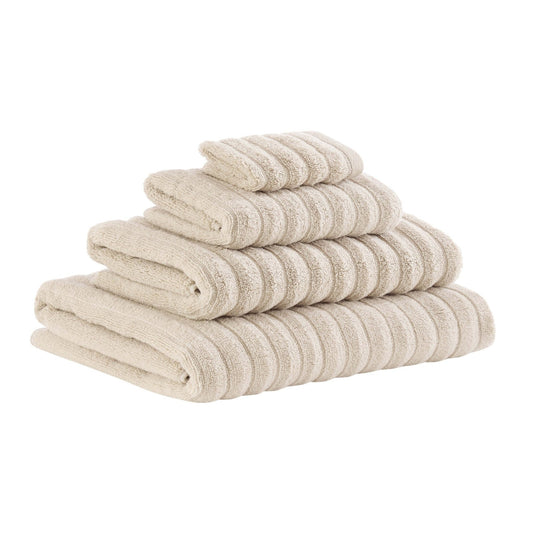 Monaco Plush Ribbed Cotton Towel Collection - Mushroom - DUSK