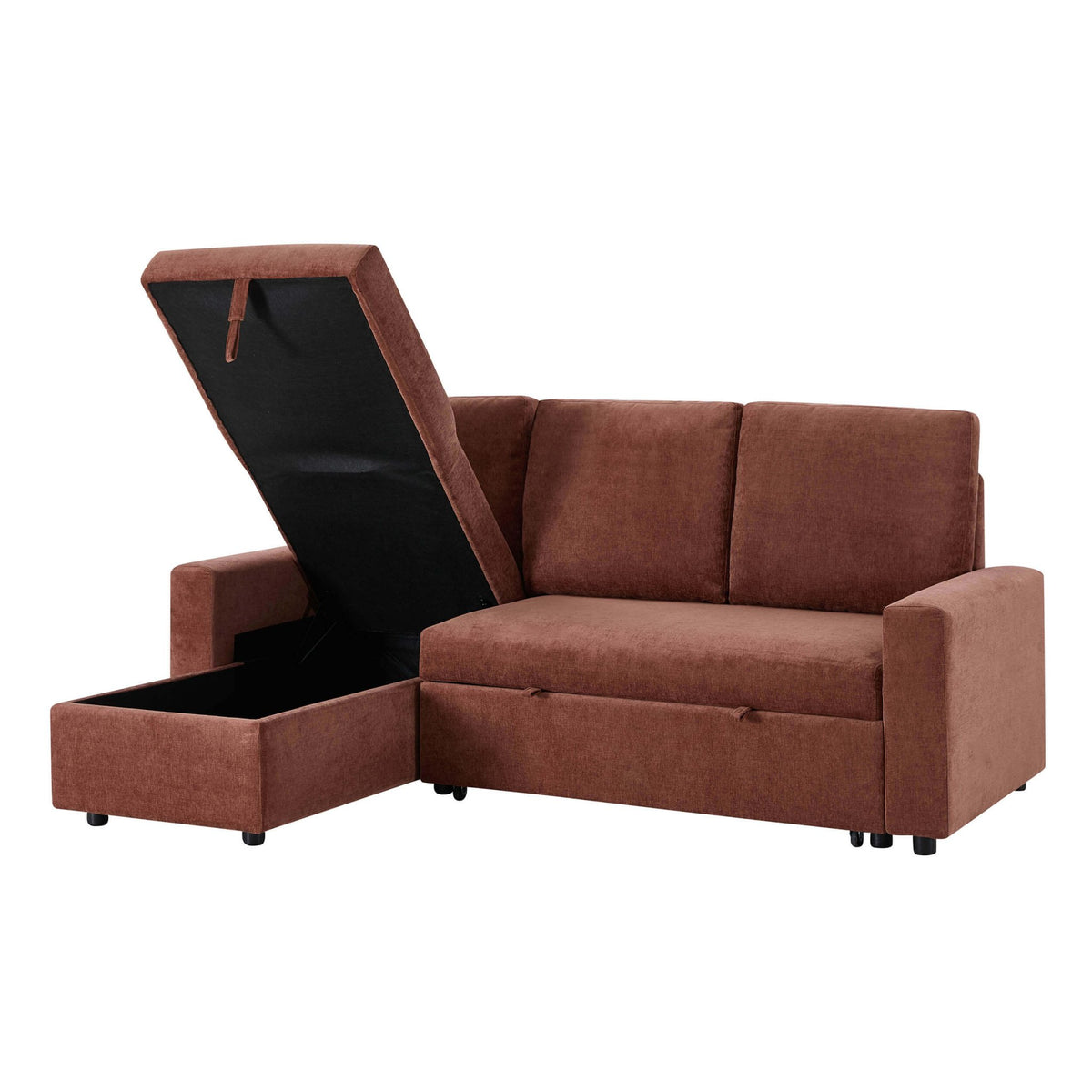 Monroe Sofa Bed - Chenille Dark Rust - DUSK