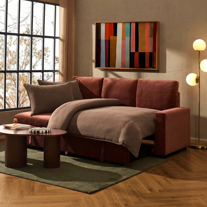 Monroe Sofa Bed - Chenille Dark Rust - DUSK