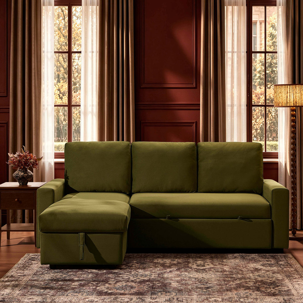 Monroe Sofa Bed - Muted Moss - DUSK