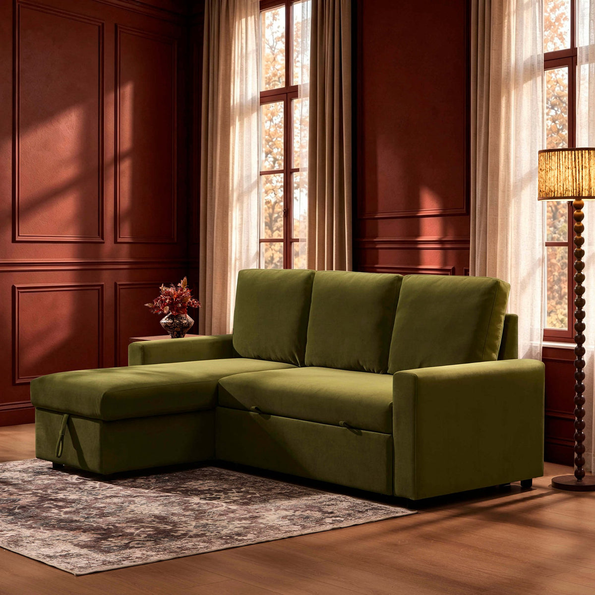 Monroe Sofa Bed - Muted Moss - DUSK
