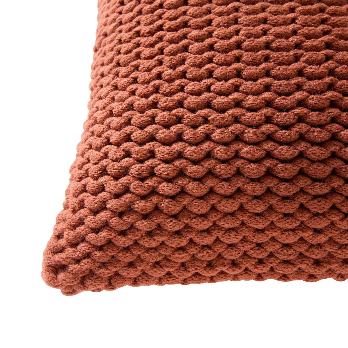Montreal Chunky Knit Cushion Cover - Orange - DUSK