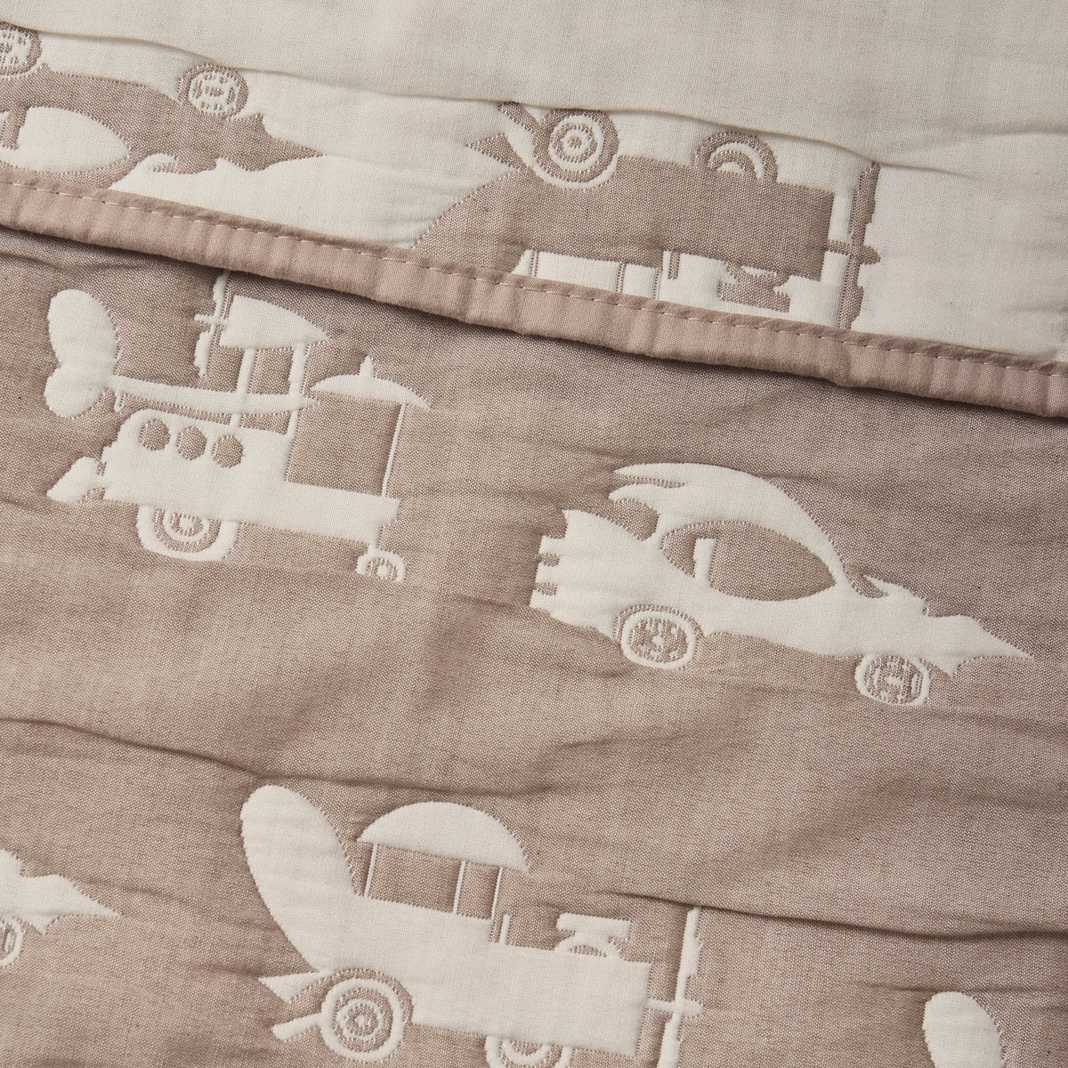 Morgan Transport Matelasse Cushion and Bedspread Set - Taupe - DUSK