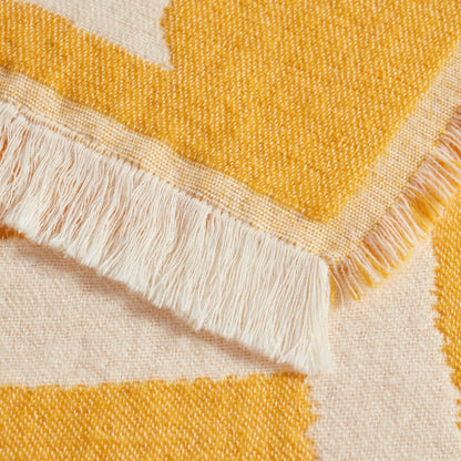 Motif Abstract Sofa Throw - Yellow - DUSK