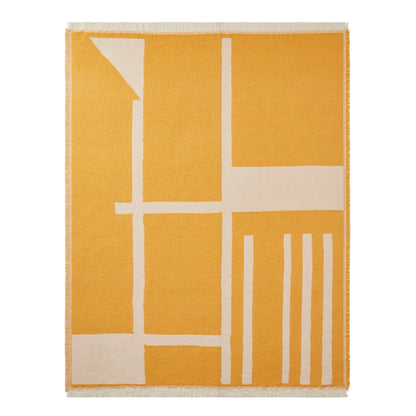 Motif Abstract Throw - Yellow - DUSK