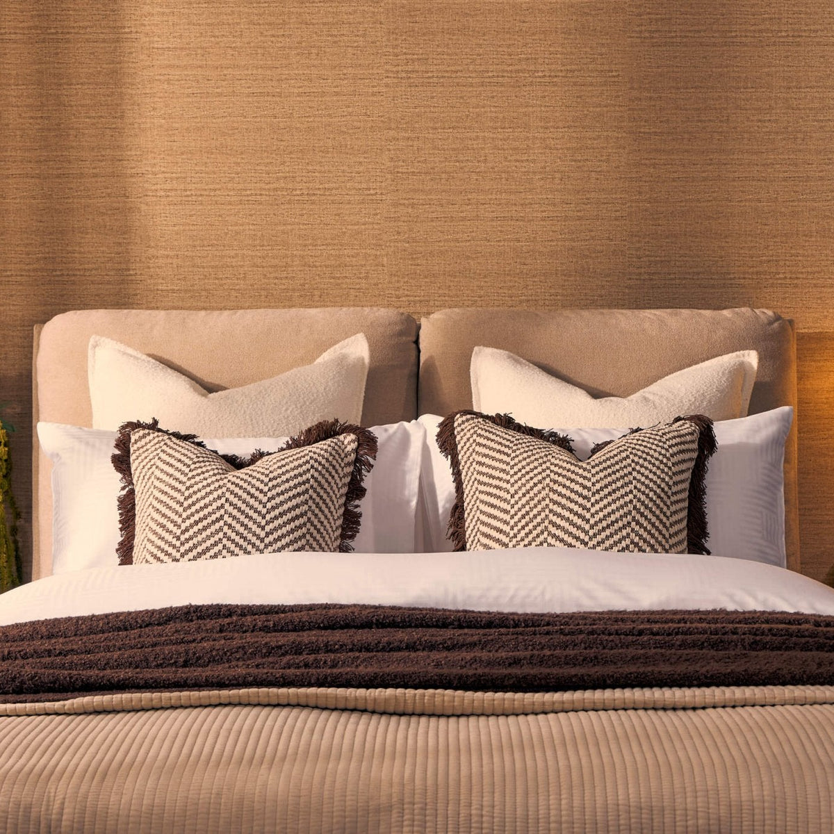 Murcia Ottoman Storage Bed - Chenille Oatmeal - DUSK