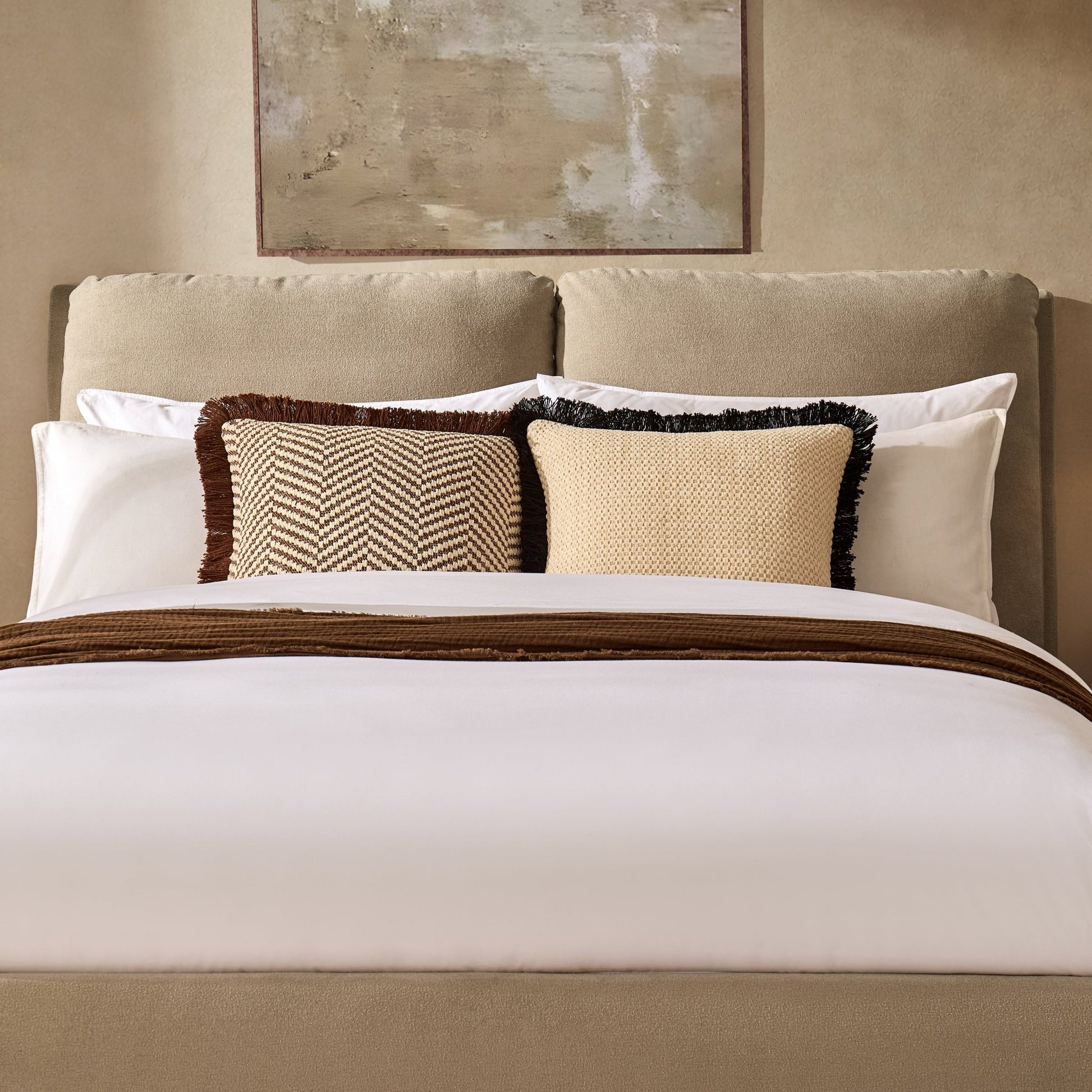 Murcia Ottoman Storage Bed - Chenille Oatmeal - DUSK