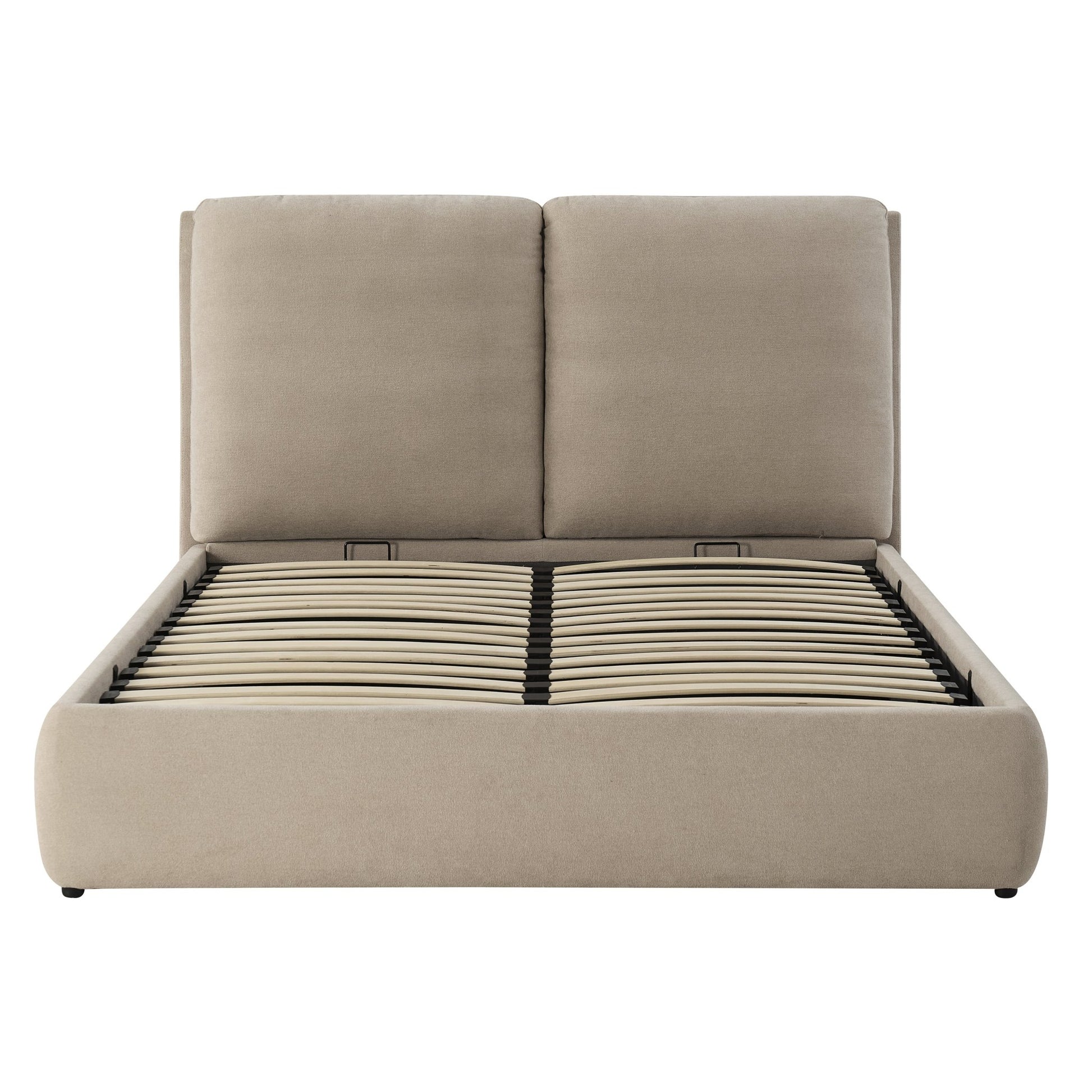 Murcia Ottoman Storage Bed - Chenille Oatmeal - DUSK