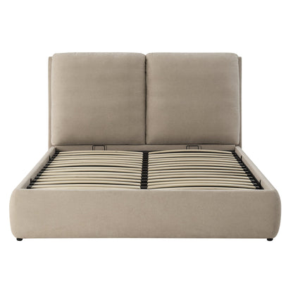 Murcia Ottoman Storage Bed - Chenille Oatmeal - DUSK