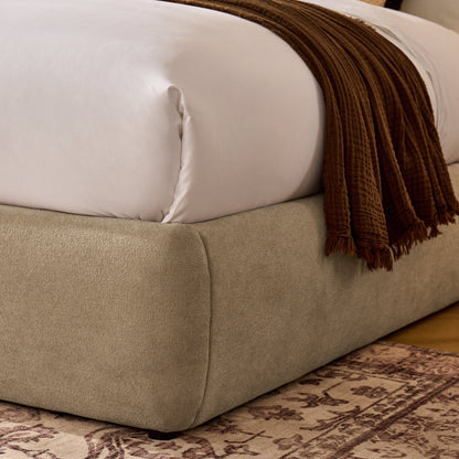 Murcia Ottoman Storage Bed - Chenille Oatmeal - DUSK