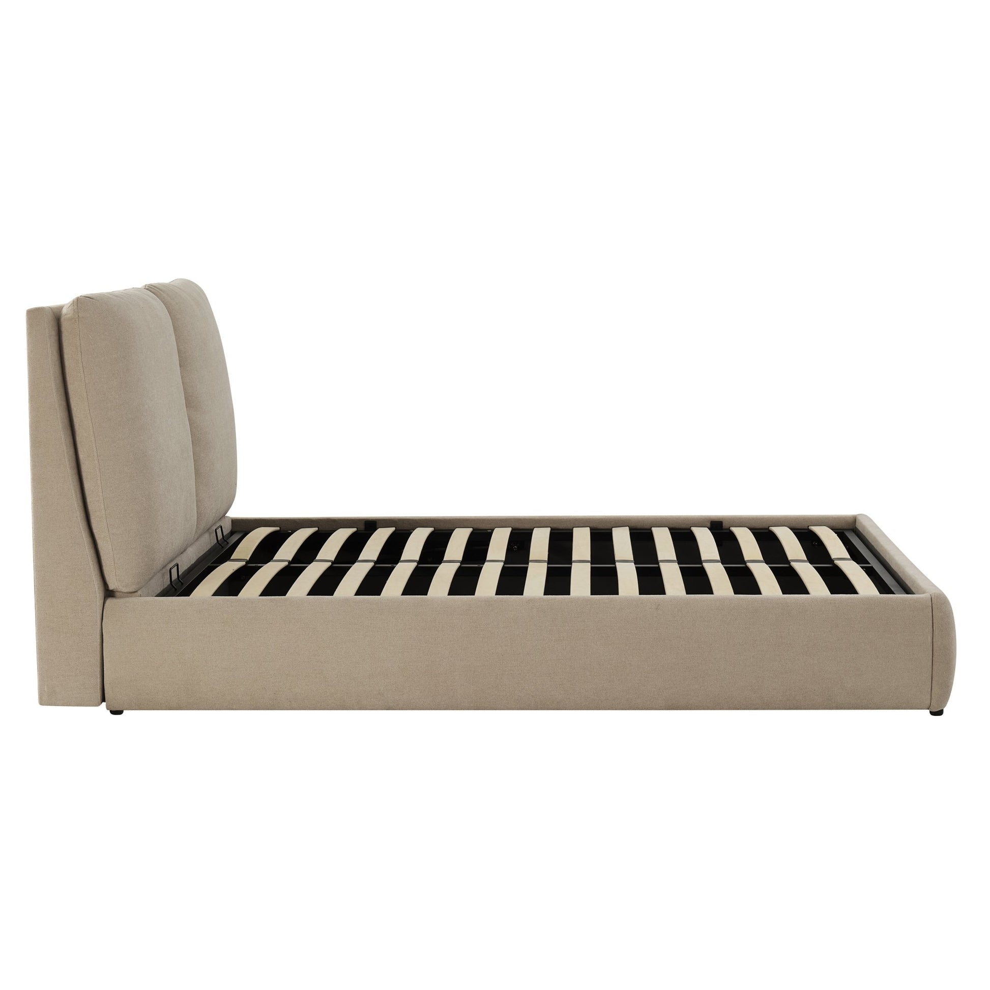 Murcia Ottoman Storage Bed - Chenille Oatmeal - DUSK