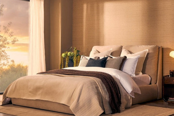 Murcia Ottoman Storage Bed - Chenille Oatmeal - DUSK