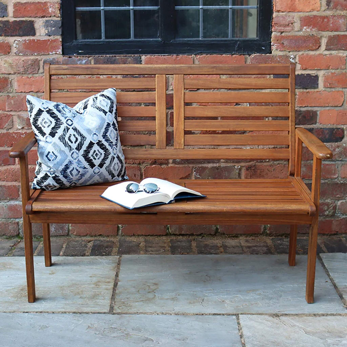 Napoli Outdoor 2 Seater Bench - Natural - DUSK