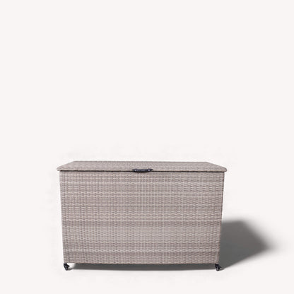 Natural Weave Cushion Storage Box 510L - Beige - DUSK