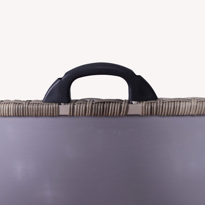 Natural Weave Cushion Storage Box 510L - Beige - DUSK