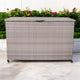 Natural Weave Cushion Storage Box 510L - Beige - DUSK