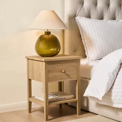 Nell 1 Drawer Nighstand - Light Wood - DUSK