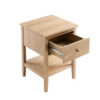 Nell 1 Drawer Nighstand - Light Wood - DUSK