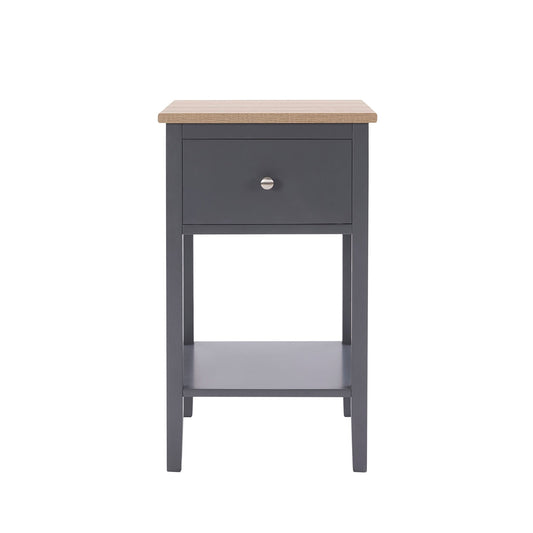 Nell 1 Drawer Nightstand - Charcoal - DUSK