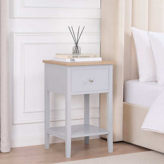 Nell 1 Drawer Nightstand - Grey - DUSK