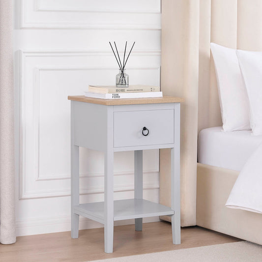 Nell 1 Drawer Nightstand - Grey - DUSK