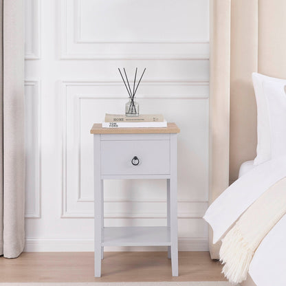 Nell 1 Drawer Nightstand - Grey - DUSK