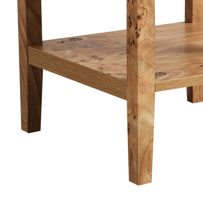 Nell 1 Drawer Nightstand - Light Burl - DUSK