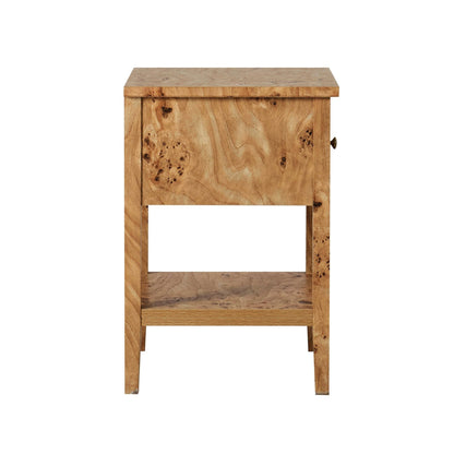 Nell 1 Drawer Nightstand - Light Burl - DUSK