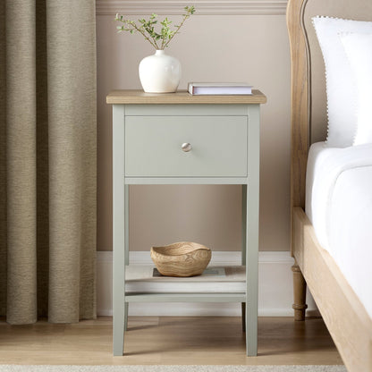 Nell 1 Drawer Nightstand - Sage Green - DUSK