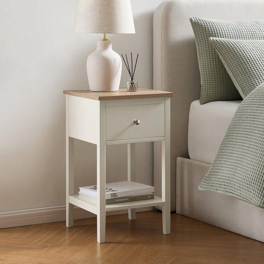 Nell 1 Drawer Nightstand - Stone - DUSK