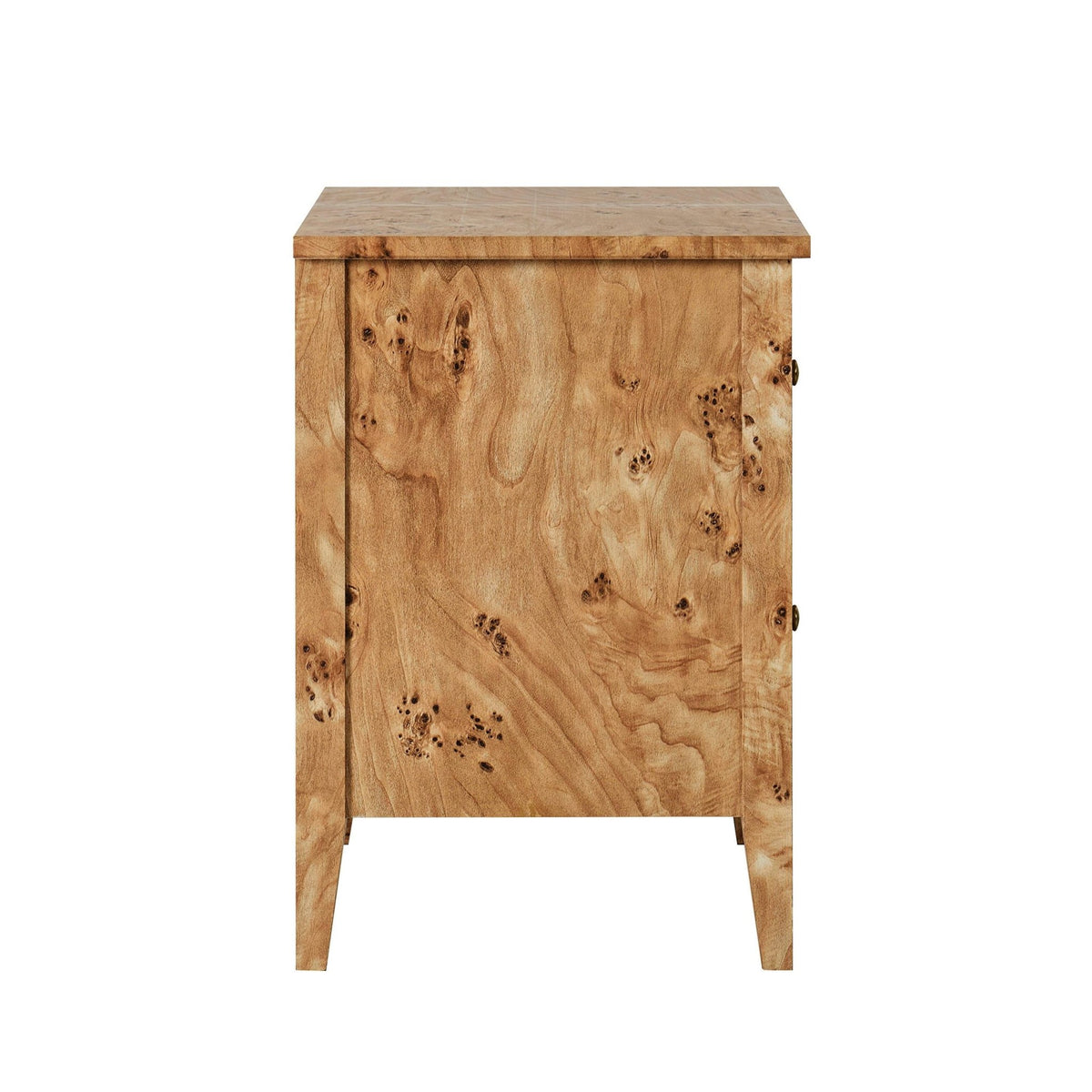 Nell 2 Drawer Bedside - Light Burl - DUSK