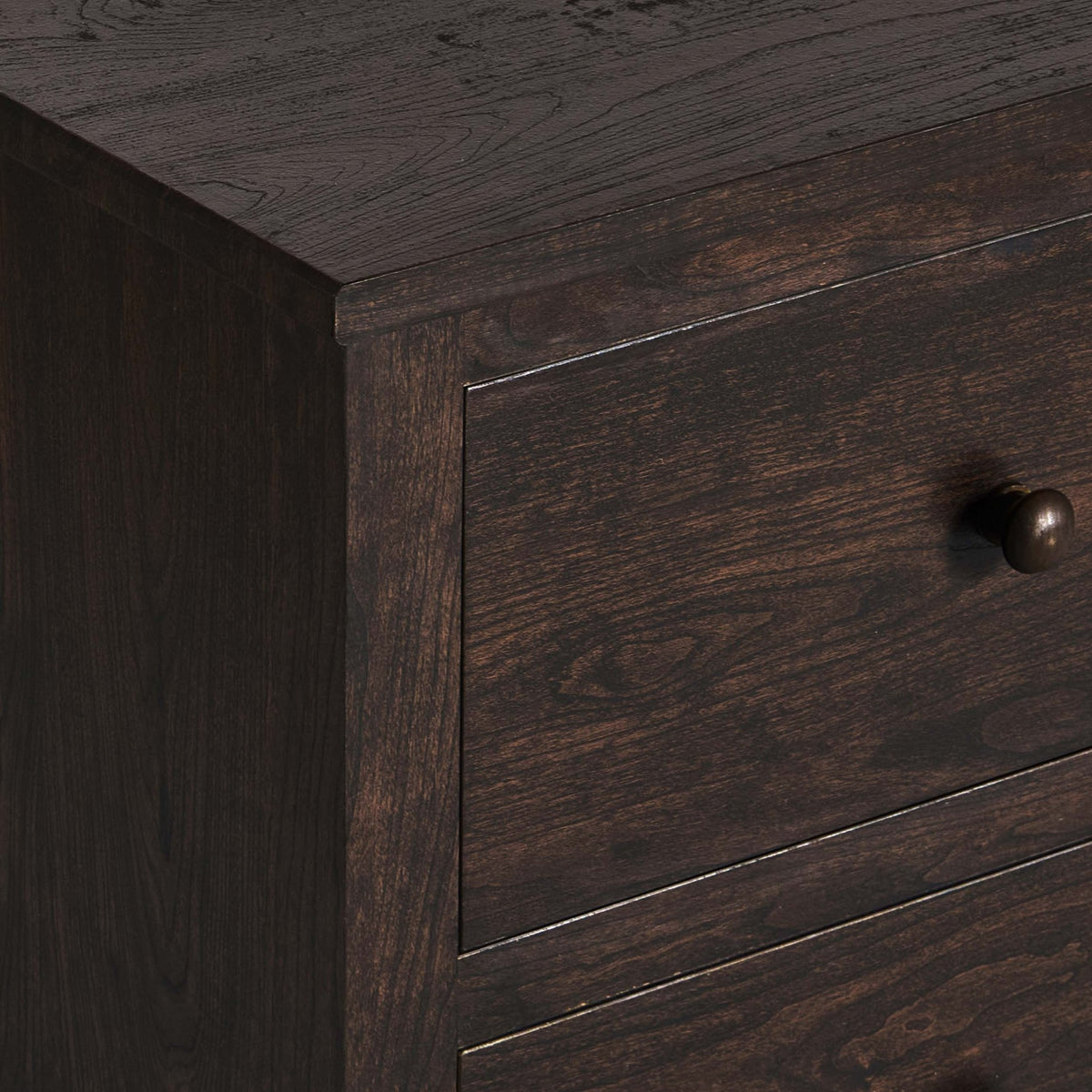 Nell 2 Drawer Bedside Table - Walnut - DUSK