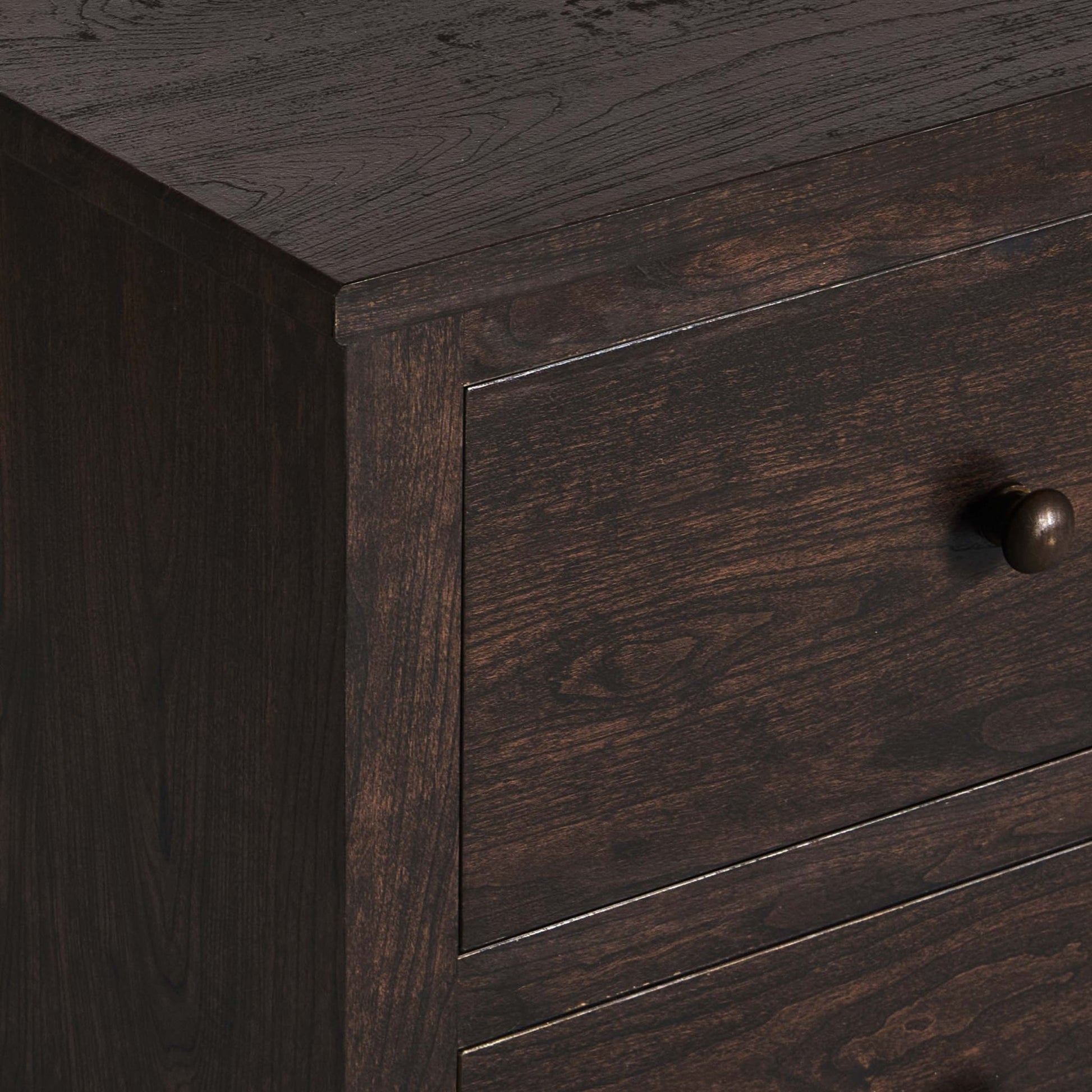 Nell 2 Drawer Bedside Table - Walnut - DUSK