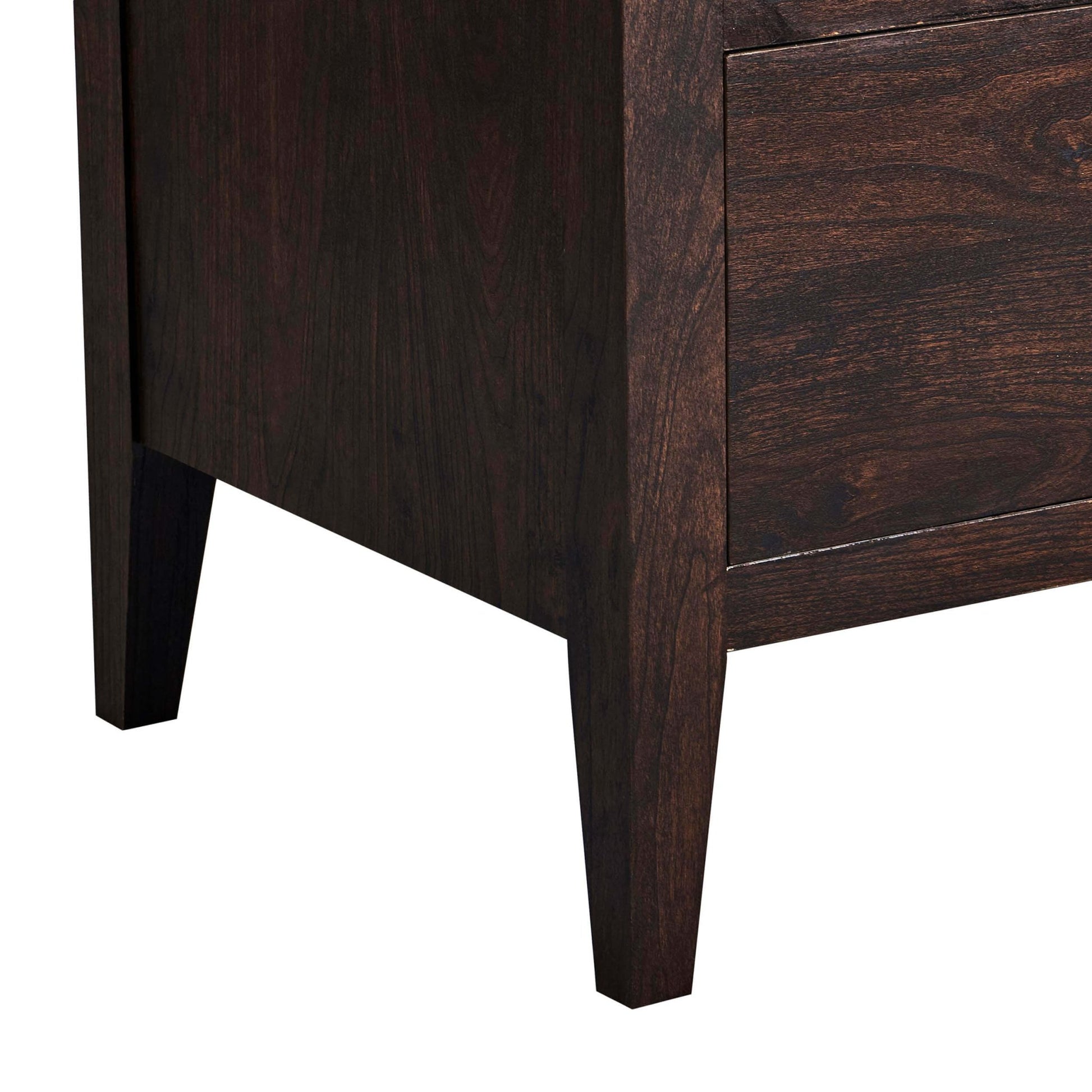 Nell 2 Drawer Bedside Table - Walnut - DUSK