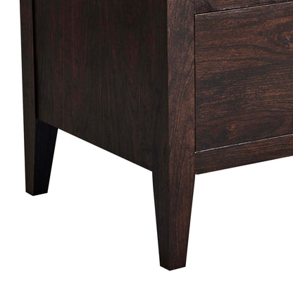 Nell 2 Drawer Bedside Table - Walnut - DUSK