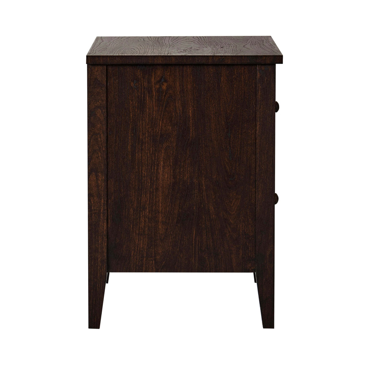 Nell 2 Drawer Bedside Table - Walnut - DUSK