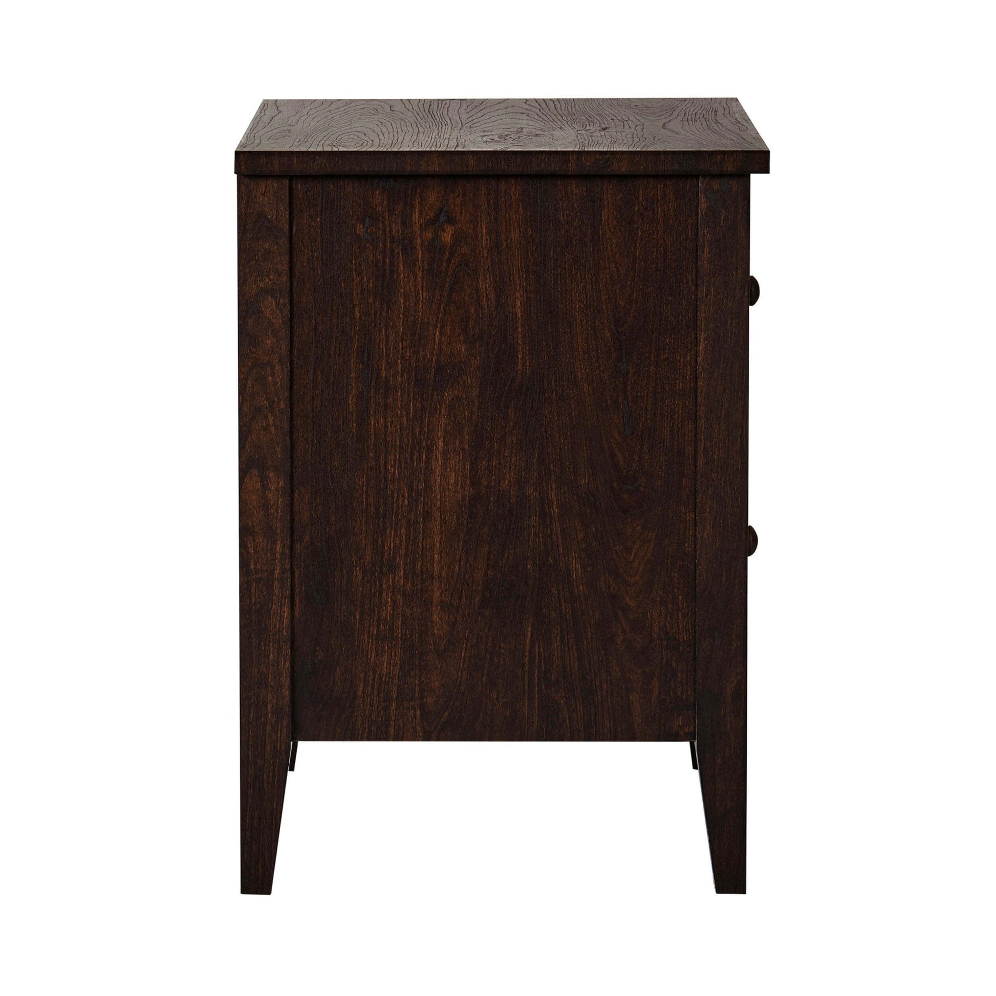 Nell 2 Drawer Bedside Table - Walnut - DUSK