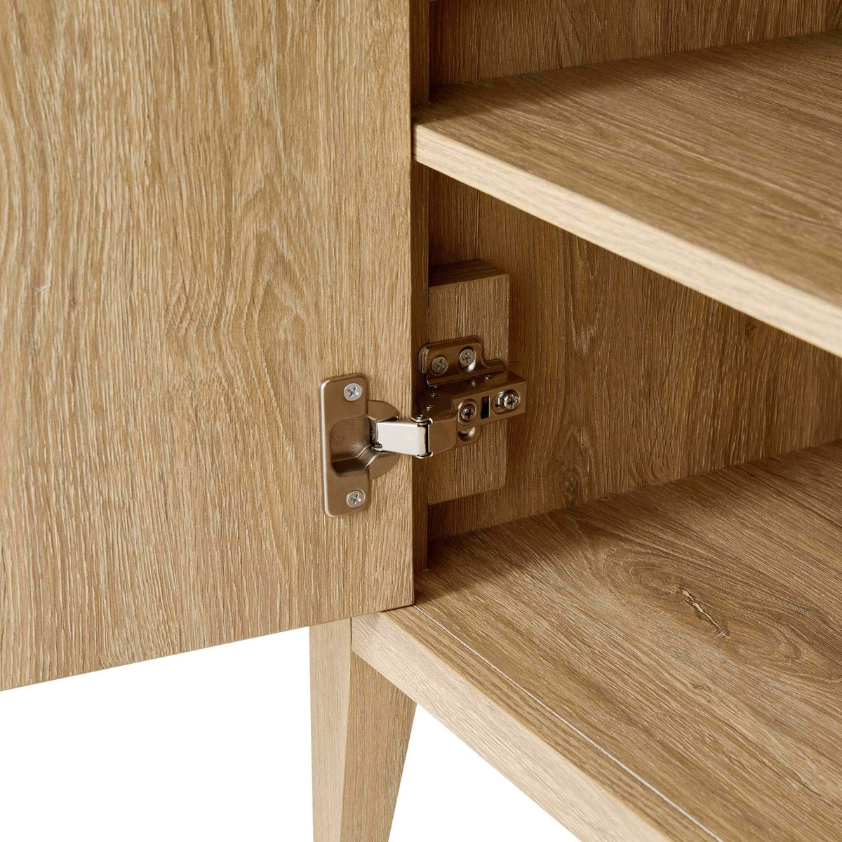 Nell 3 Door Sideboard with Drawers - Light Wood - DUSK