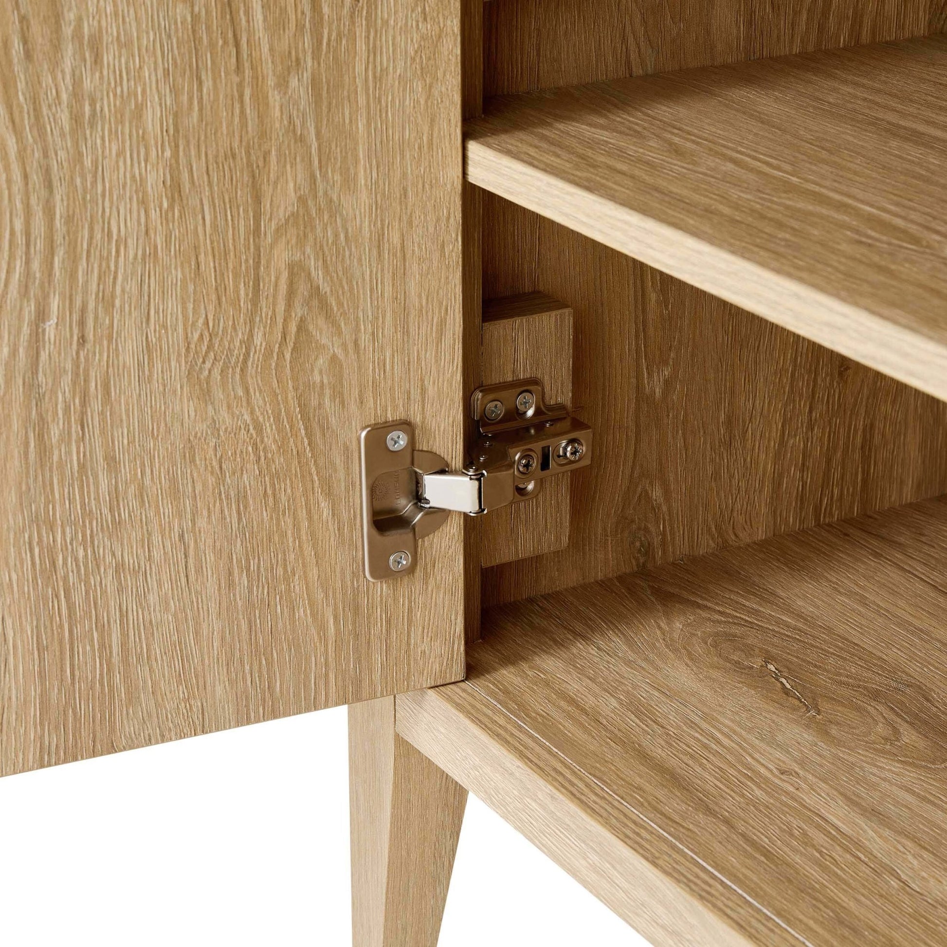 Nell 3 Door Sideboard with Drawers - Light Wood - DUSK