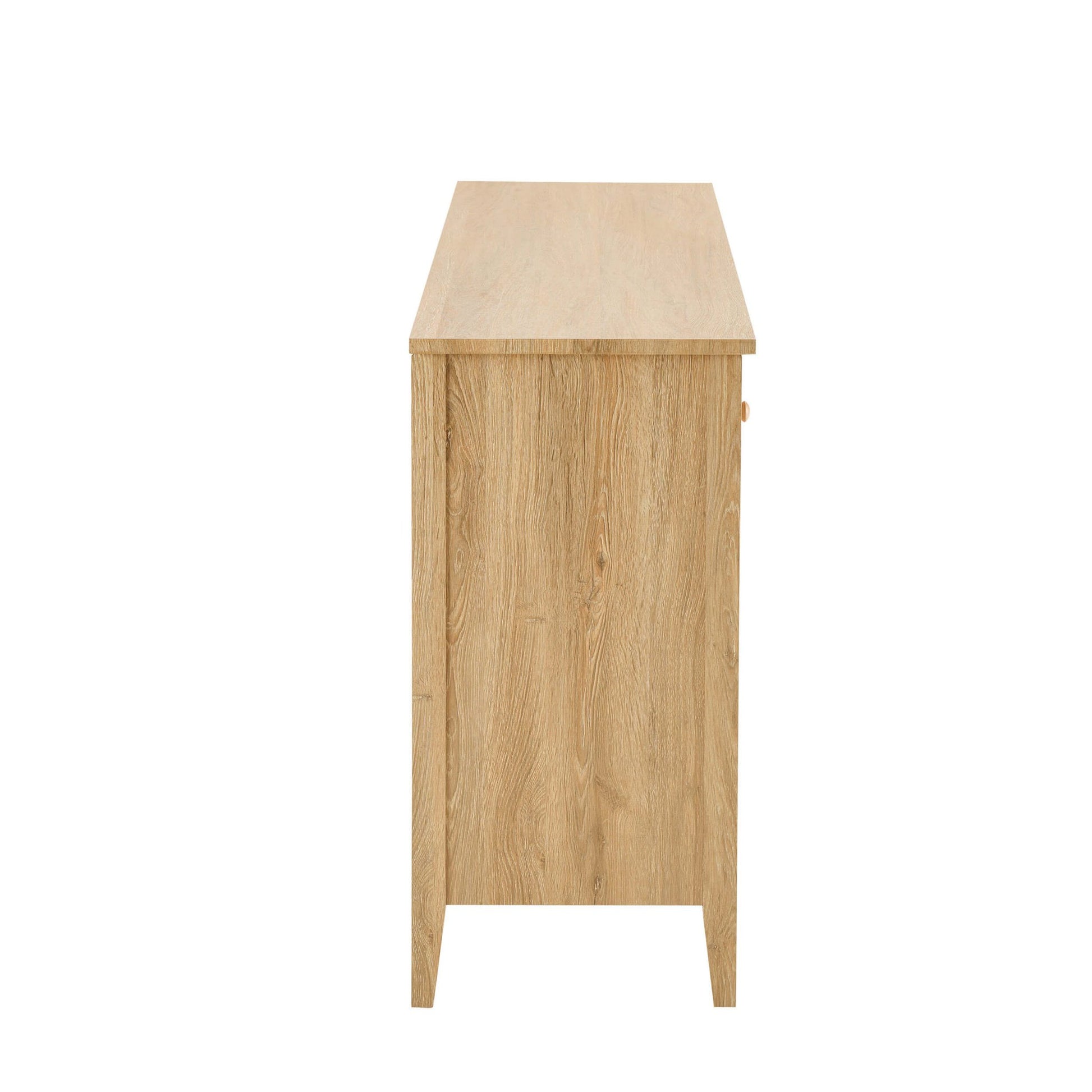 Nell 3 Door Sideboard with Drawers - Light Wood - DUSK