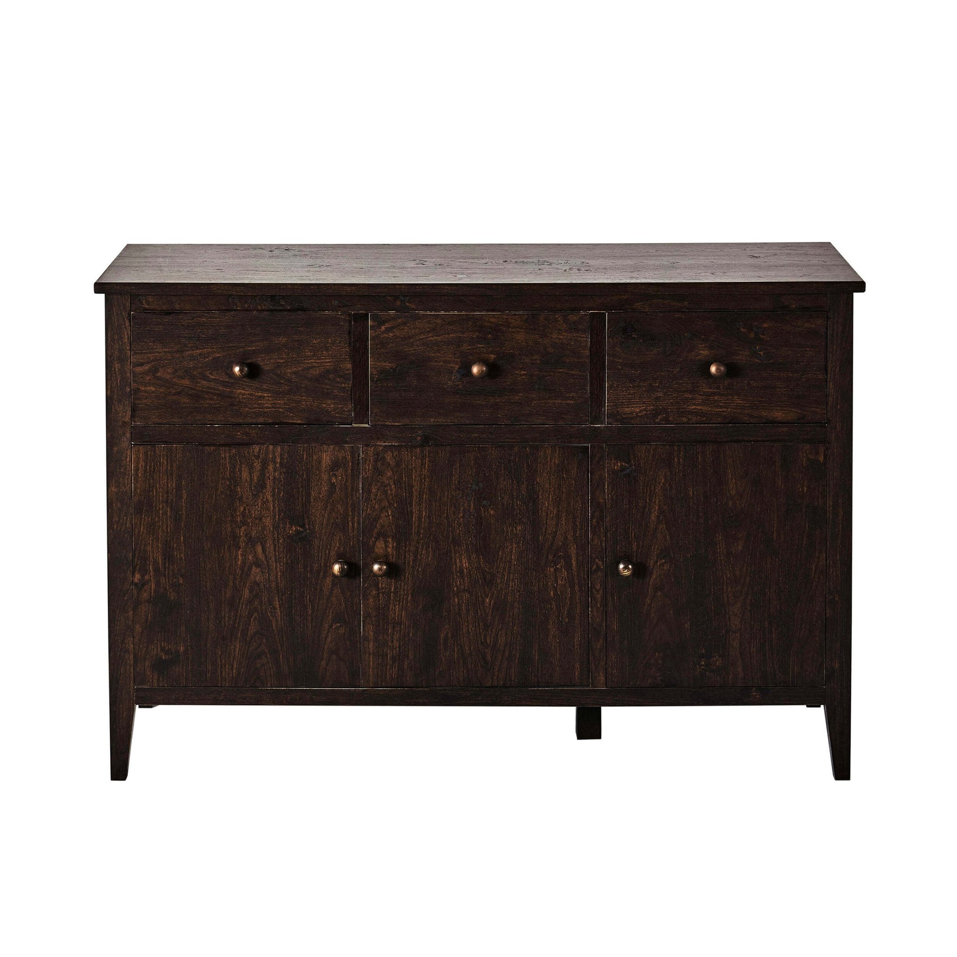 Nell 3 Door Sideboard with Drawers - Walnut - DUSK