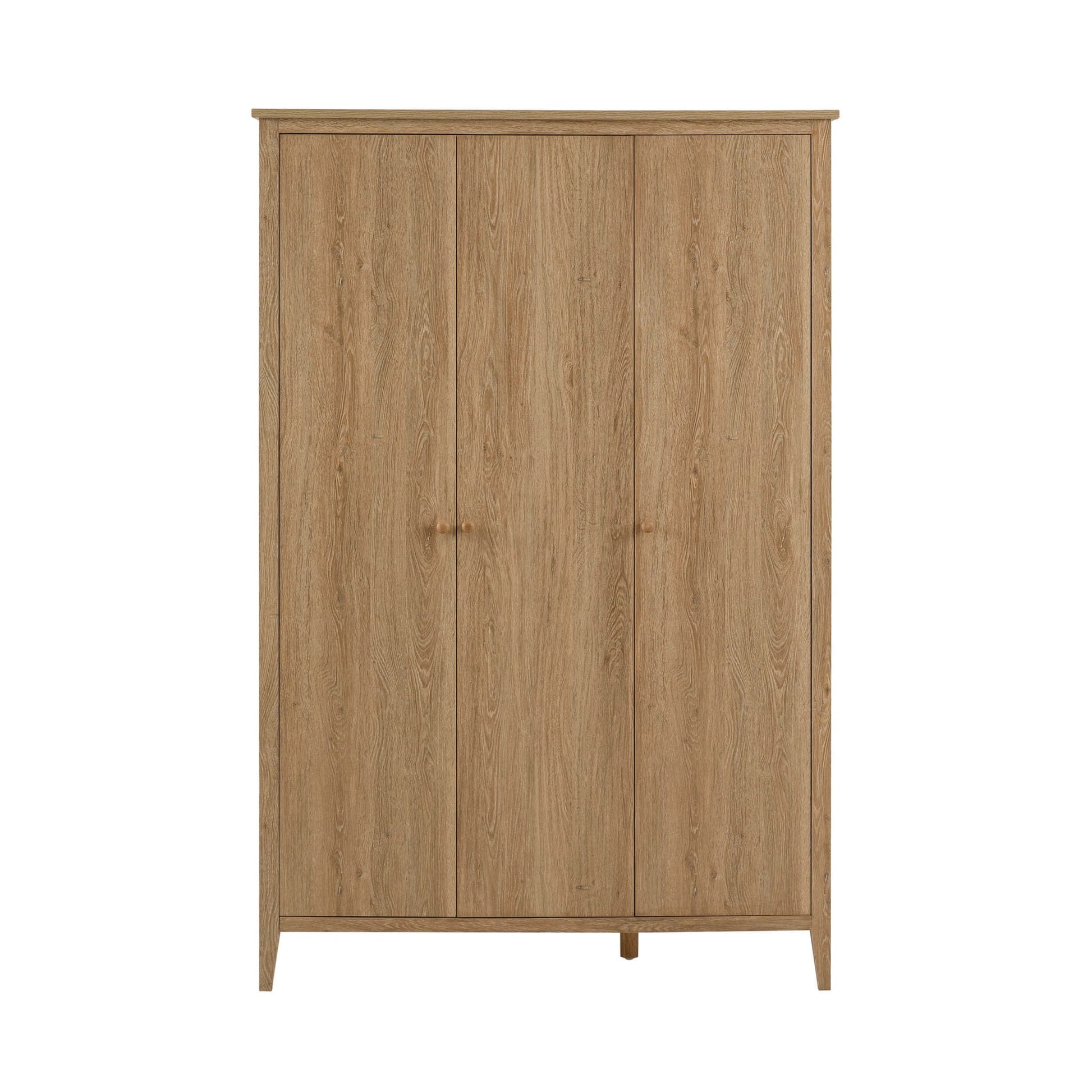Nell 3 Door Wardrobe - Light Wood - DUSK