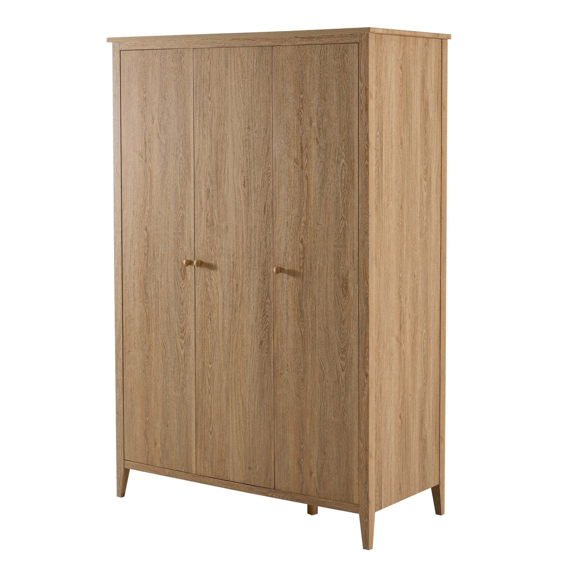 Nell 3 Door Wardrobe - Light Wood - DUSK